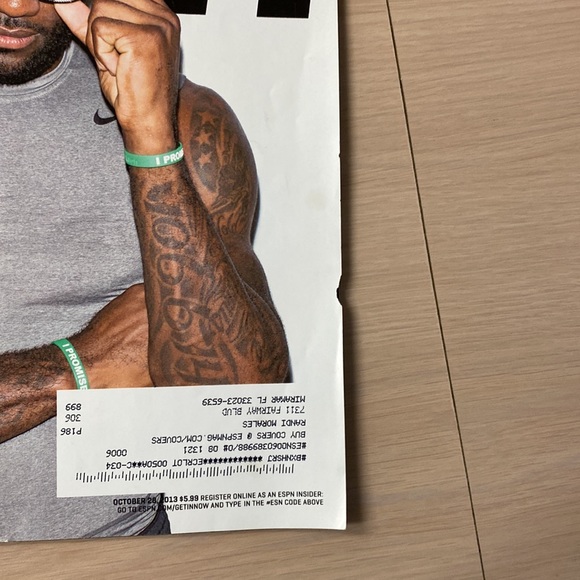Lebron James ESPN preview issue Oct 2013.  Great condition - Picture 3 of 4
